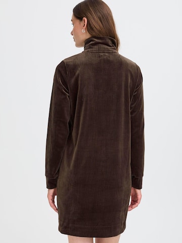 Oxmo Dress ' OXEBBA HALFZIP ' in Brown