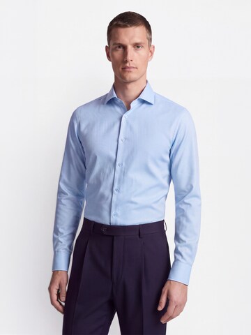 Vercate - Ajuste estrecho Camisa de negocios 'Twill' en azul