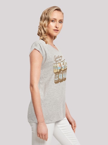 T-shirt 'Stranger Things Greetings Netflix TV Series' F4NT4STIC en gris