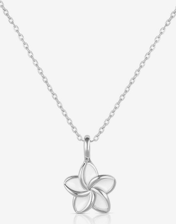 Einzelstück Necklace 'Frangipani' in Silver: front