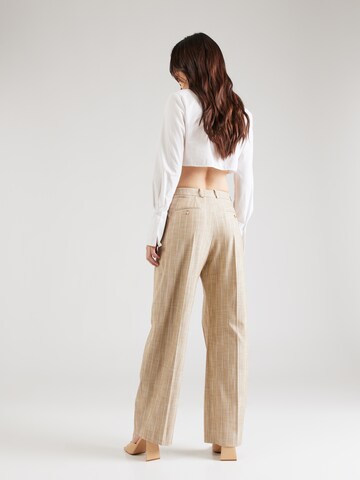 BOSS - Loosefit Pantalón plisado 'Toftcira' en beige