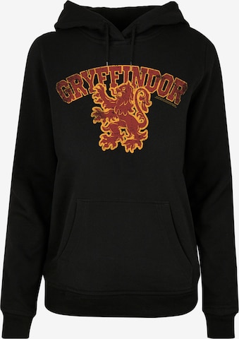 F4NT4STIC Sweatshirt 'Harry Potter Gryffindor Sport Emblem' in Zwart: voorkant