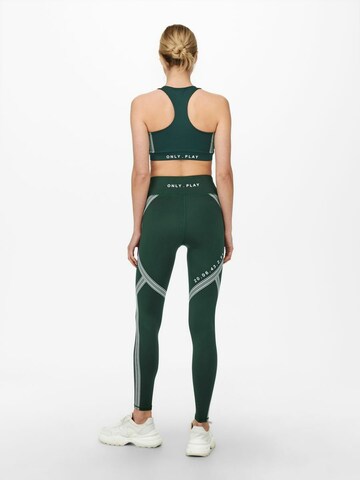 ONLY PLAY Skinny Workout Pants 'SHY' in Green