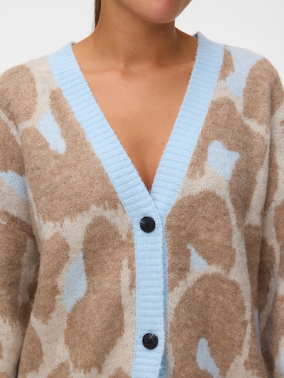 VERO MODA Casaco de malha em XS em azul claro / cappuccino / mocha, Vista do artigo