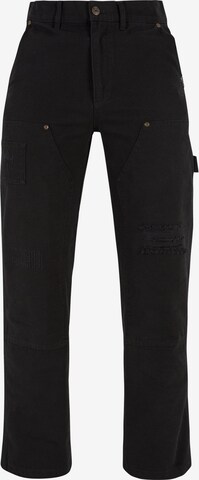 Regular Pantalon cargo Karl Kani en noir : devant