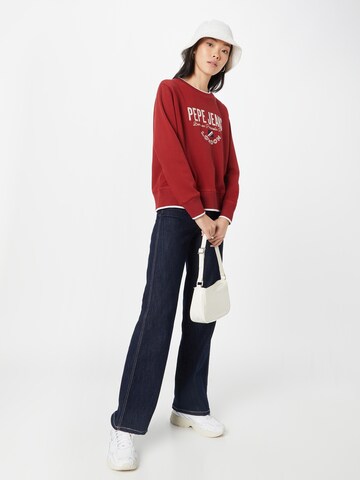 Pepe Jeans Sweatshirt 'Charline' i röd