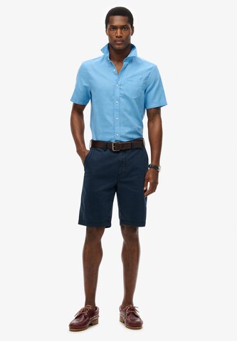 Superdry Regular fit Button Up Shirt in Blue