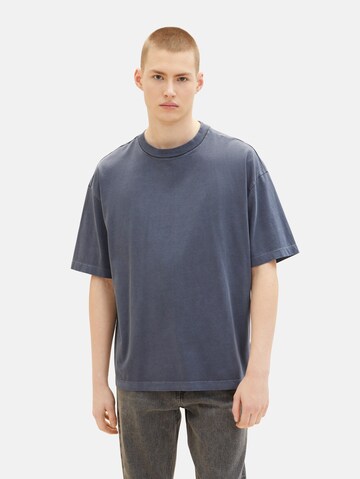 T-Shirt TOM TAILOR DENIM en bleu : devant