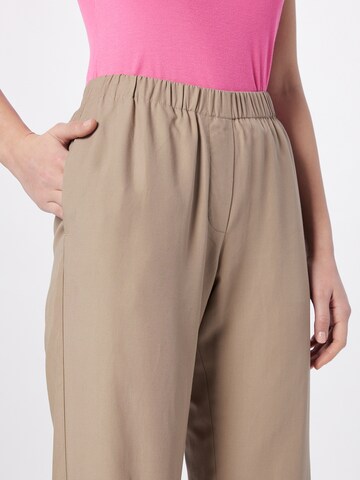 Samsøe Samsøe Loose fit Trousers 'Hoys' in Brown