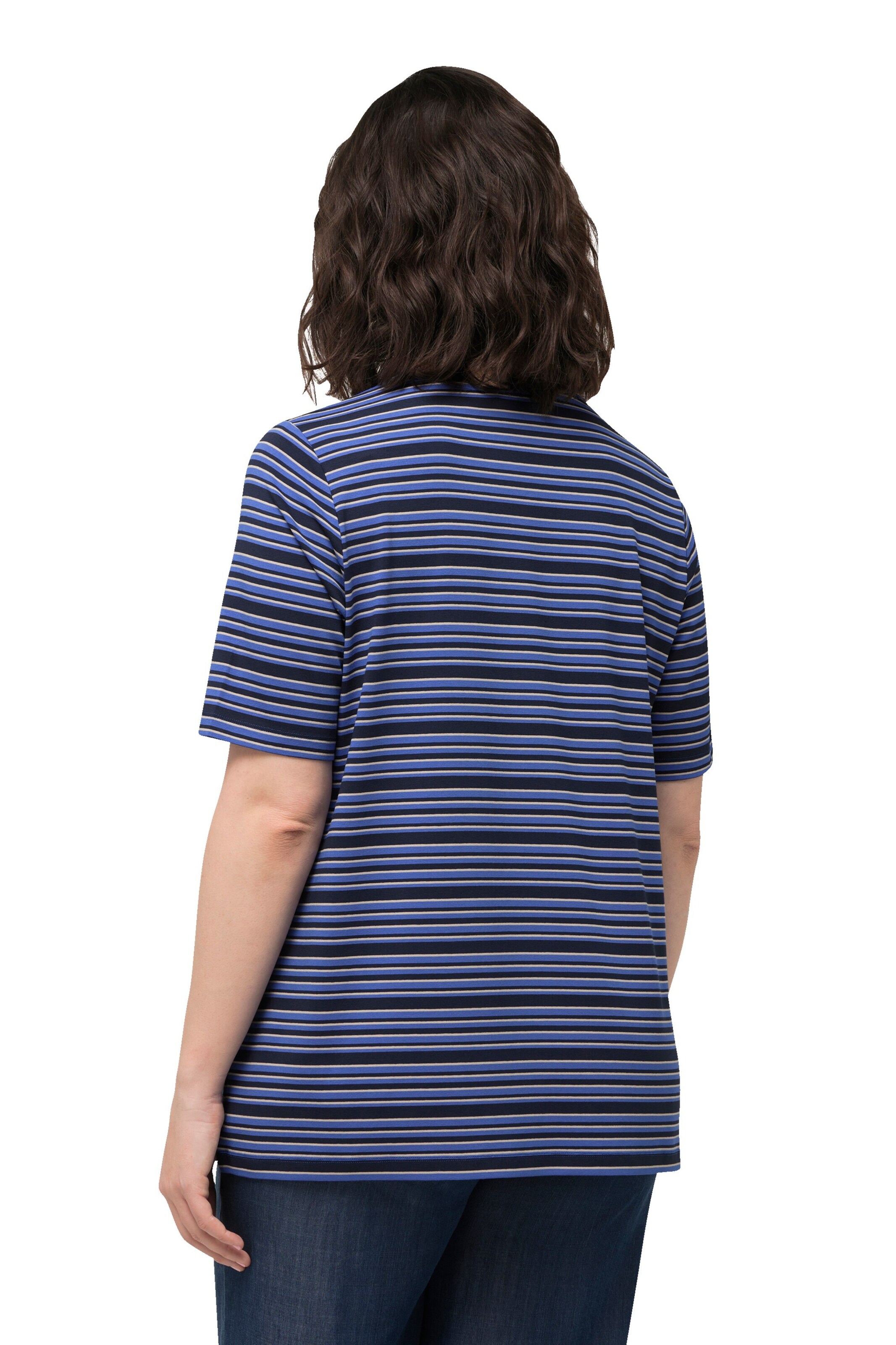 T-shirt Ulla Popken en bleu