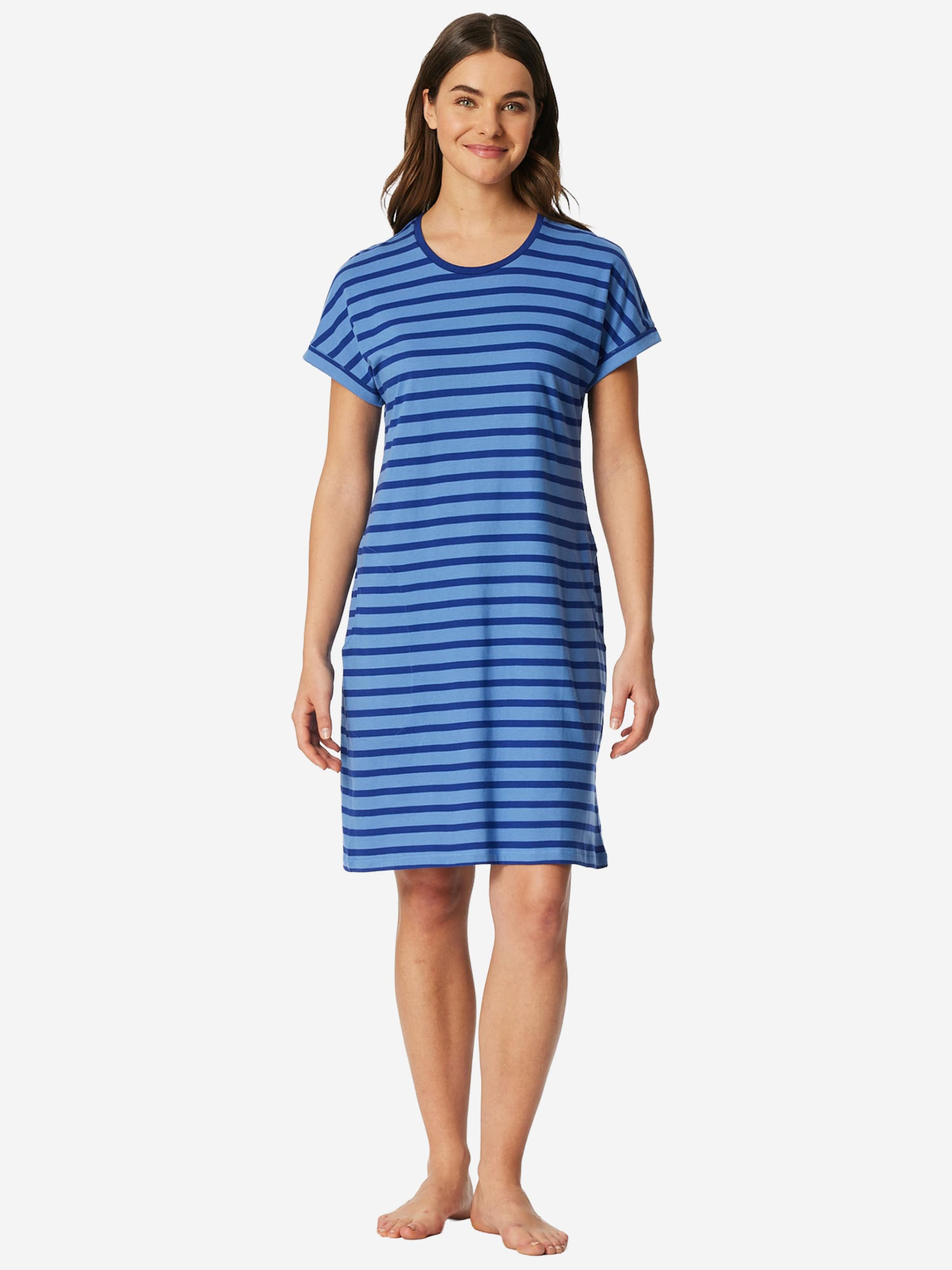 SCHIESSER - Camiseta de noche ' Casual Essentials ' en azul