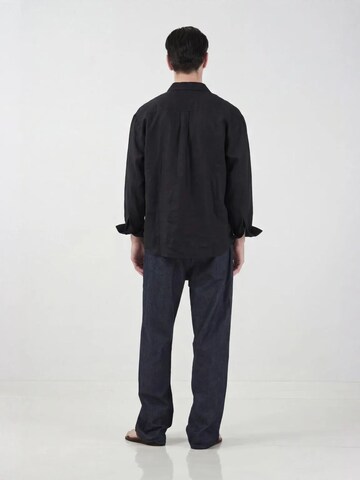 Comfort fit Camicia di Giesto in nero