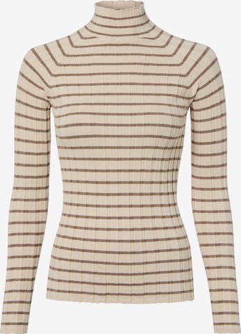 Pull-over Marie Lund en beige : devant