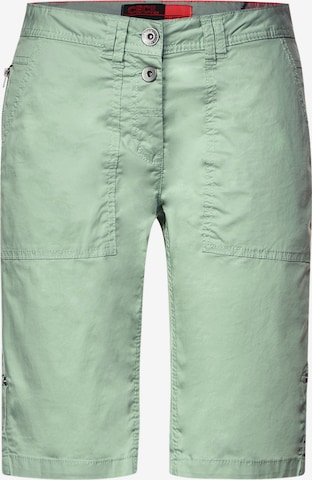 CECIL Regular Pants 'New York' in Green: front