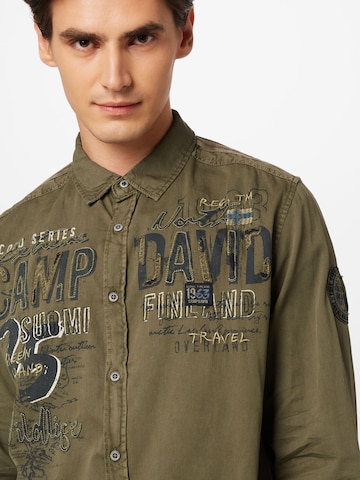 CAMP DAVID Regular fit Πουκάμισο σε πράσινο