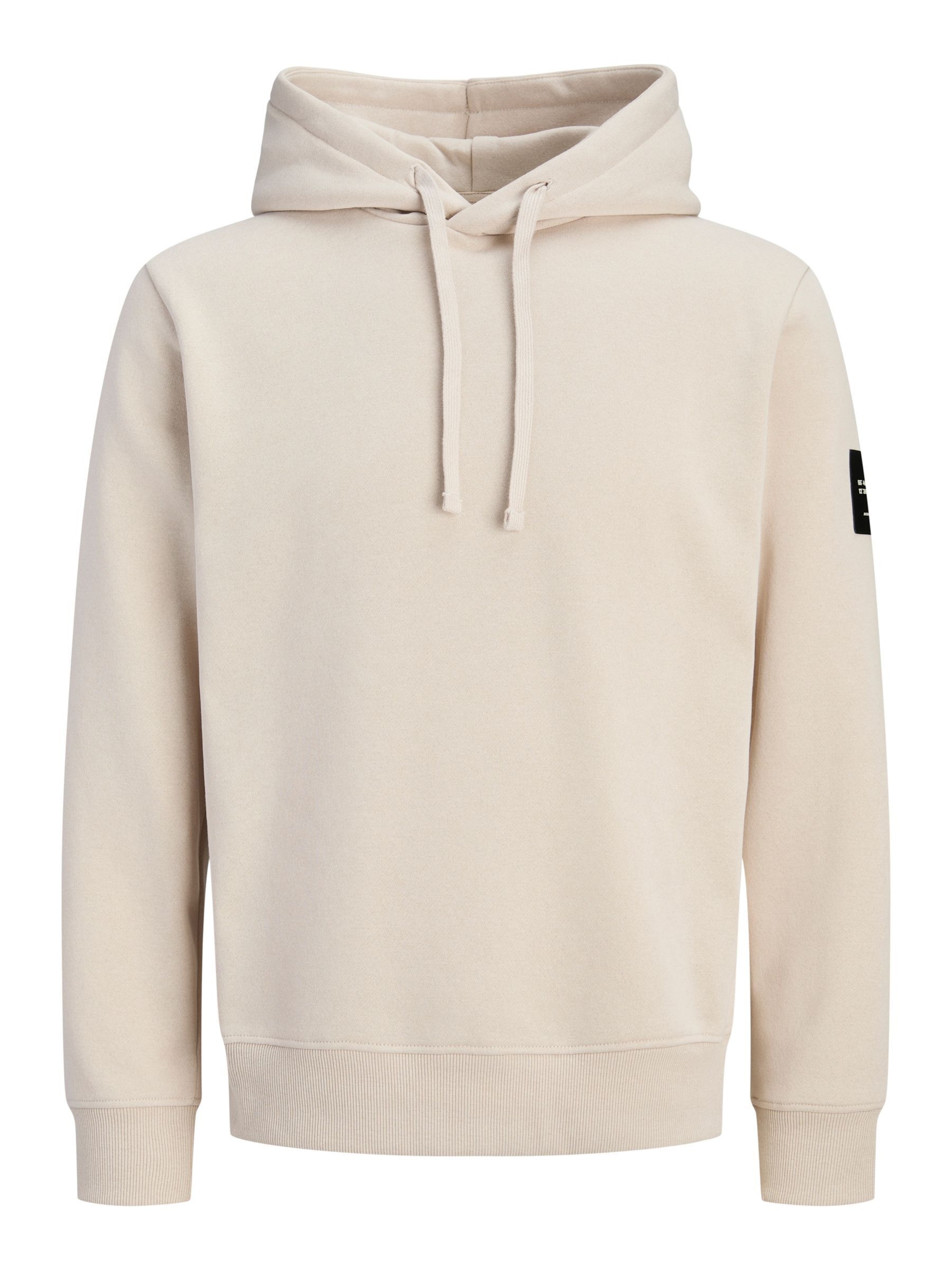 JACK & JONES Sweatshirt 'JJCleveland' i beige: framsida