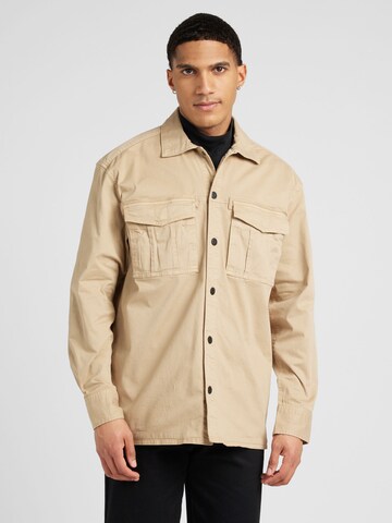 Coupe regular Veste mi-saison s.Oliver en beige : devant