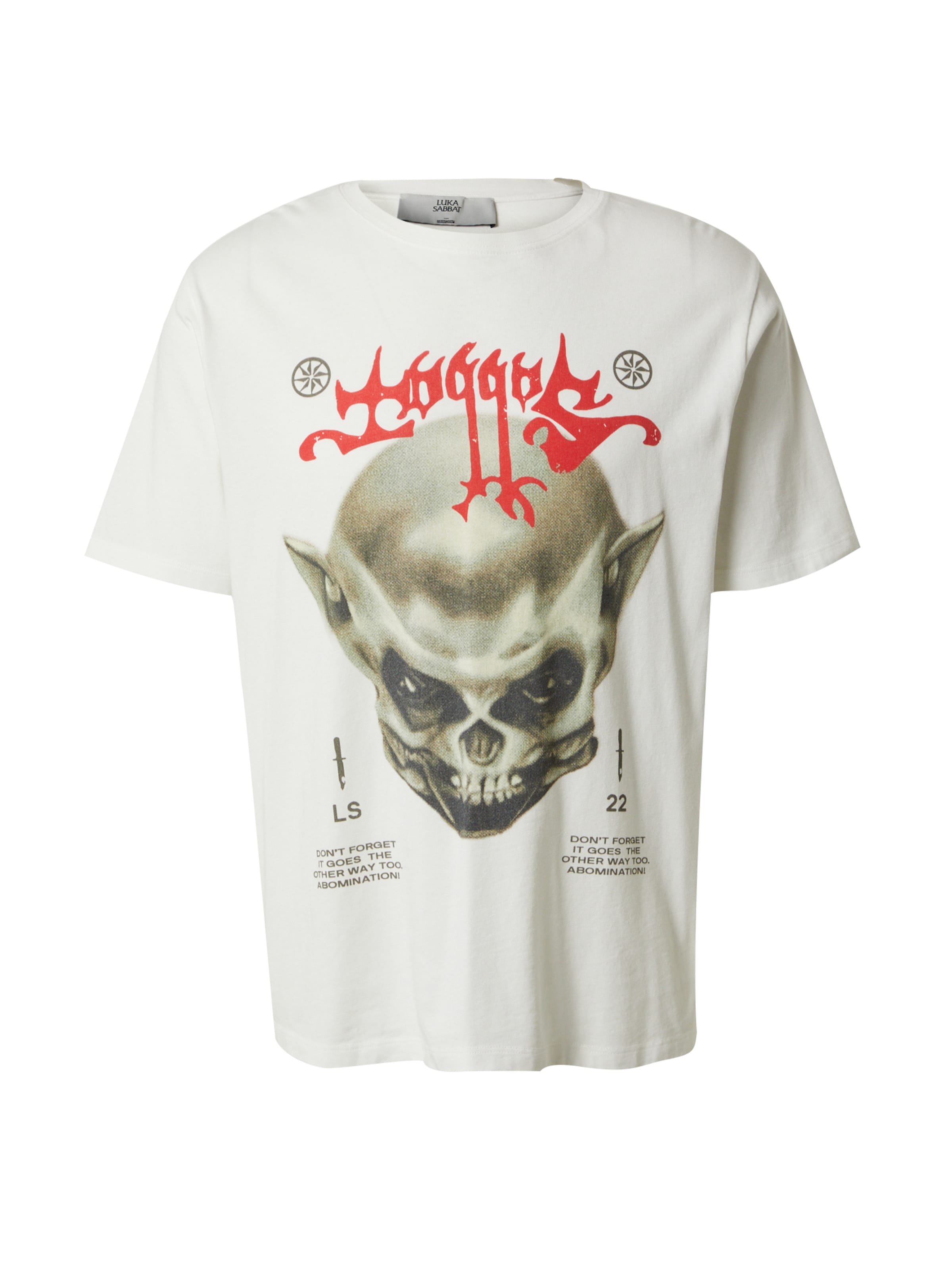 Luka Sabbat for ABOUT YOU Футболка &#x27;Sinan&#x27; в Белый: спереди