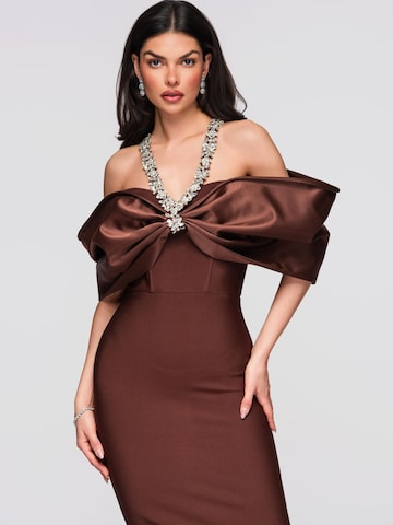 Ombre Abendkleid‌‌‌‌‌‌ in Braun