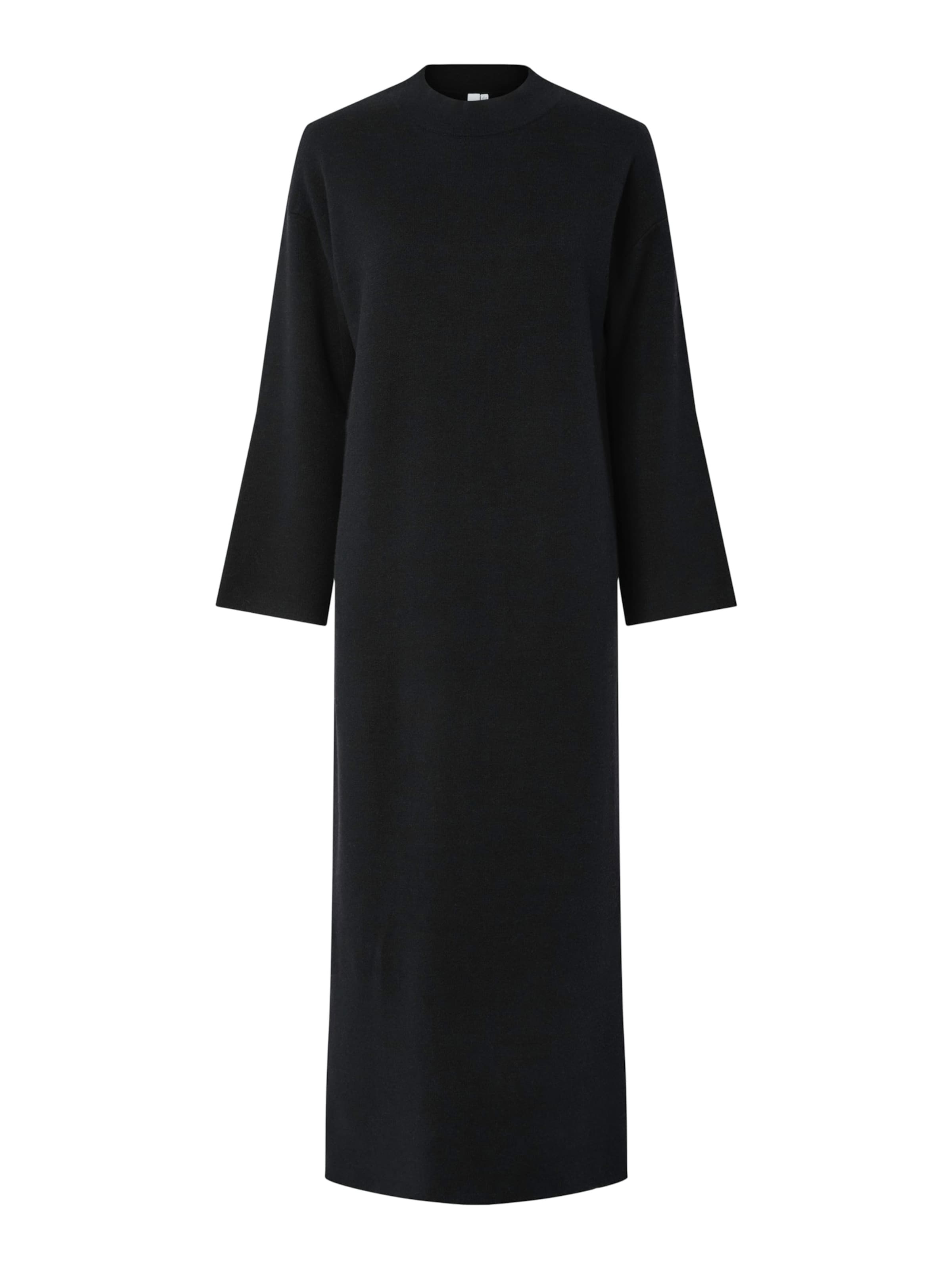 YAS Knitted dress 'YASELMA' in Black: front