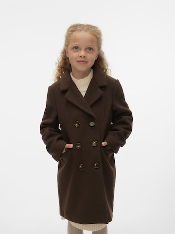 Vero Moda Girl Coat 'KENYA' in Brown: front