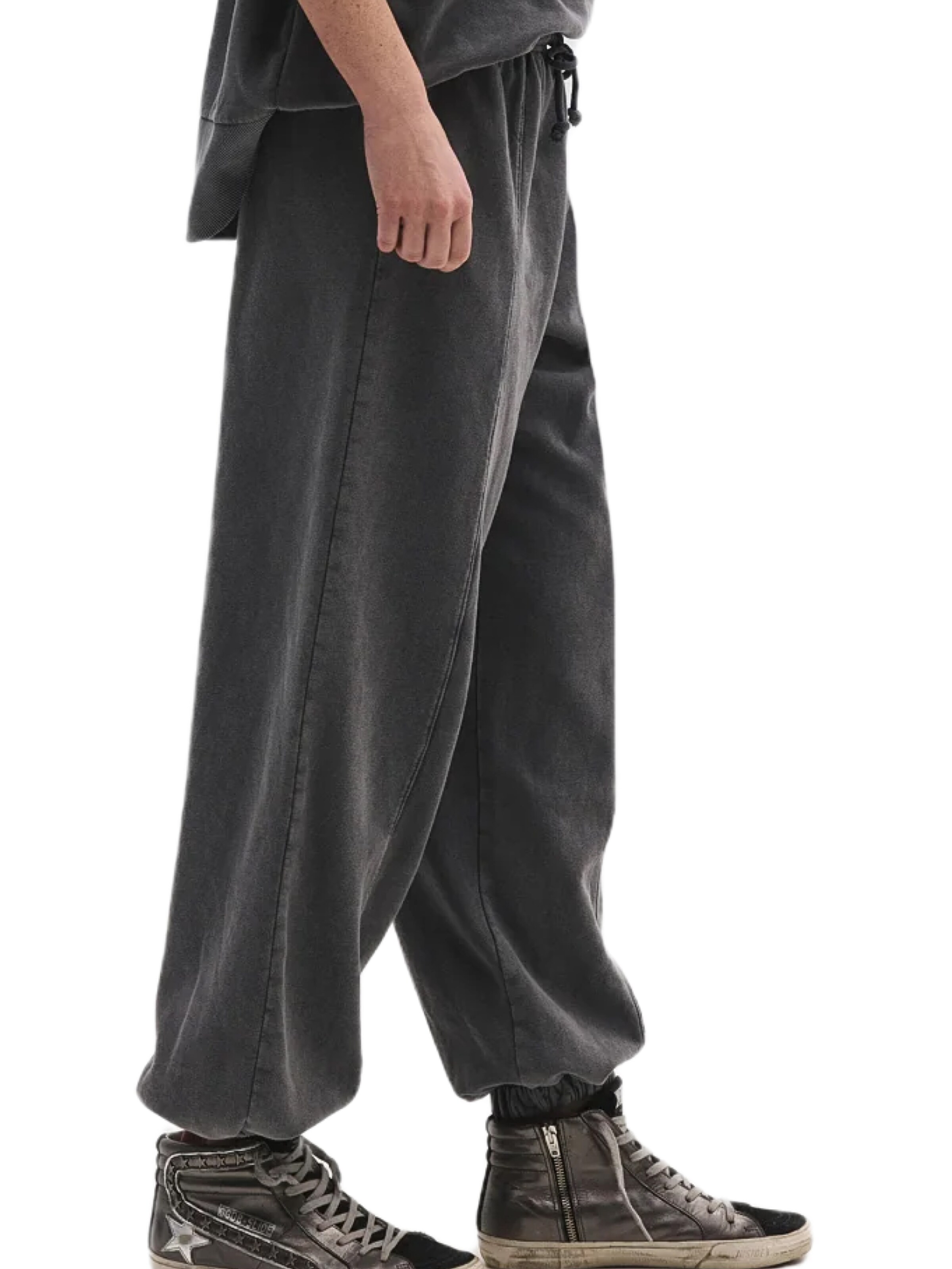 No Matter What Baggy Hose in Grau