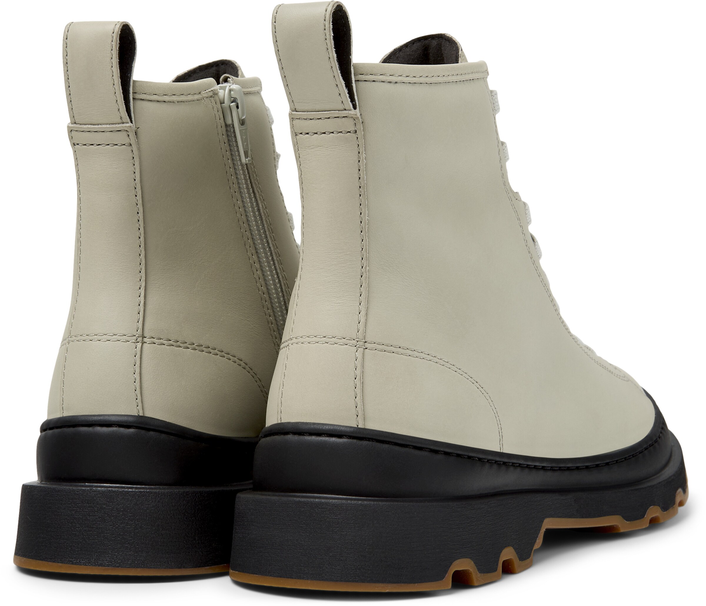 CAMPER Lace-up bootie 'Brutus' in Beige