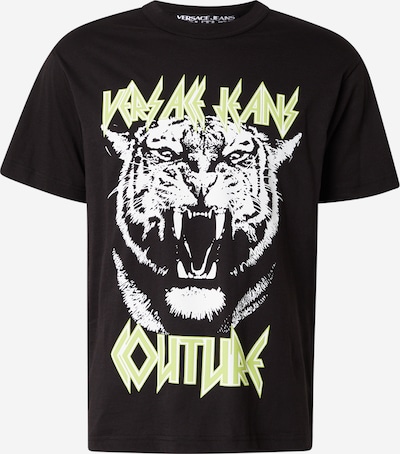Versace Jeans Couture Paita 'TIGER' värissä omena / musta / valkoinen, Tuotenäkymä