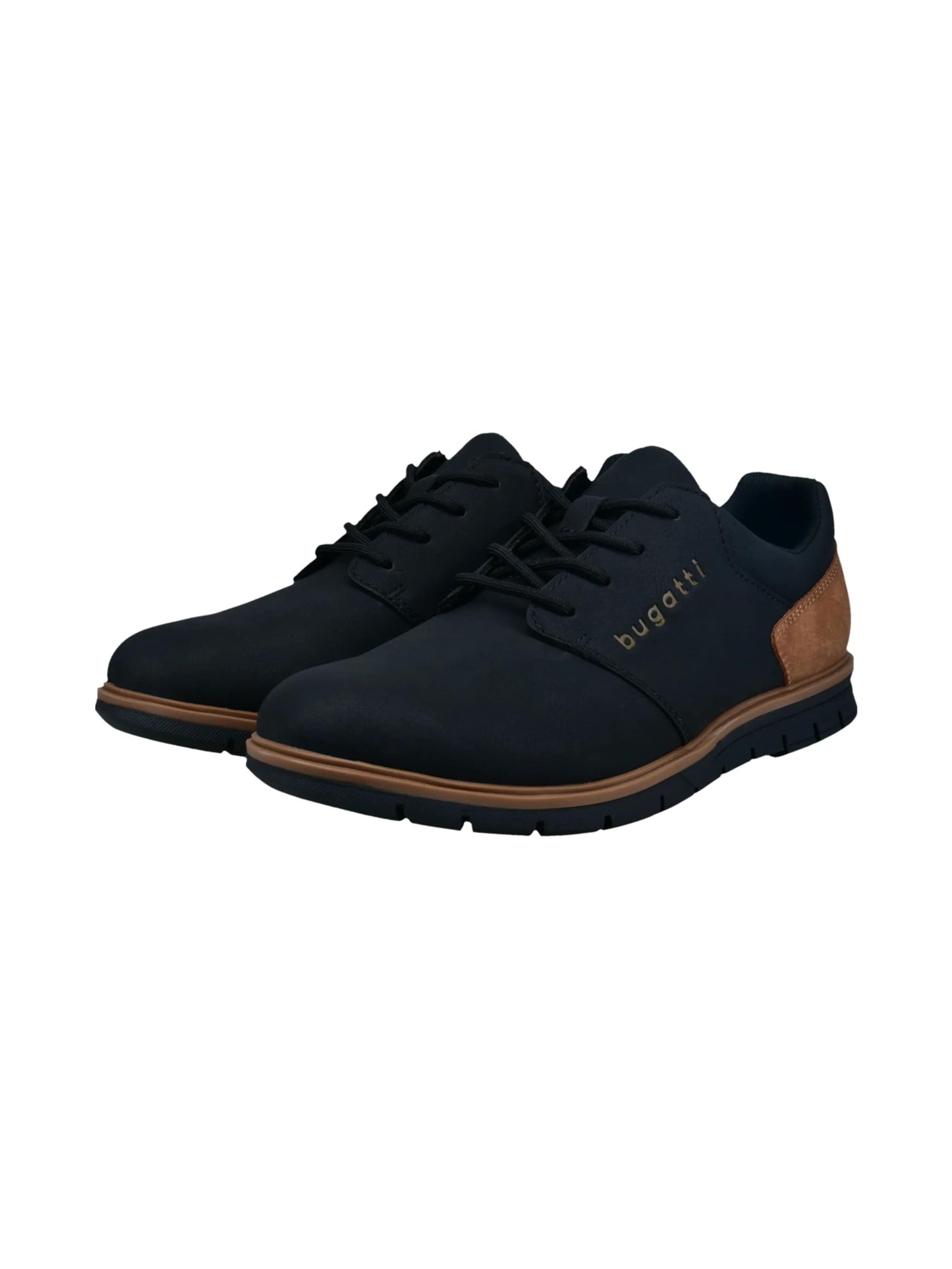 Chaussure de sport à lacets bugatti en noir