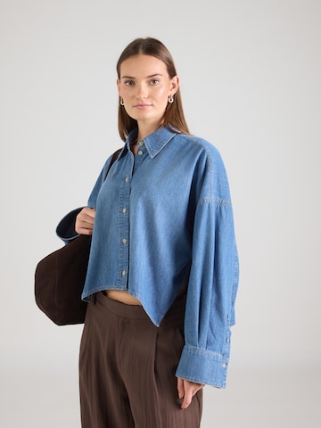 DRYKORN Blouse 'OSHIA' in Blue: front