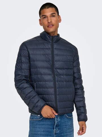 Veste mi-saison 'ONSGAVIN' Only & Sons en bleu