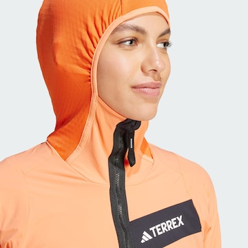 ADIDAS TERREX Funktionsfleecejacke 'Techrock' in Orange