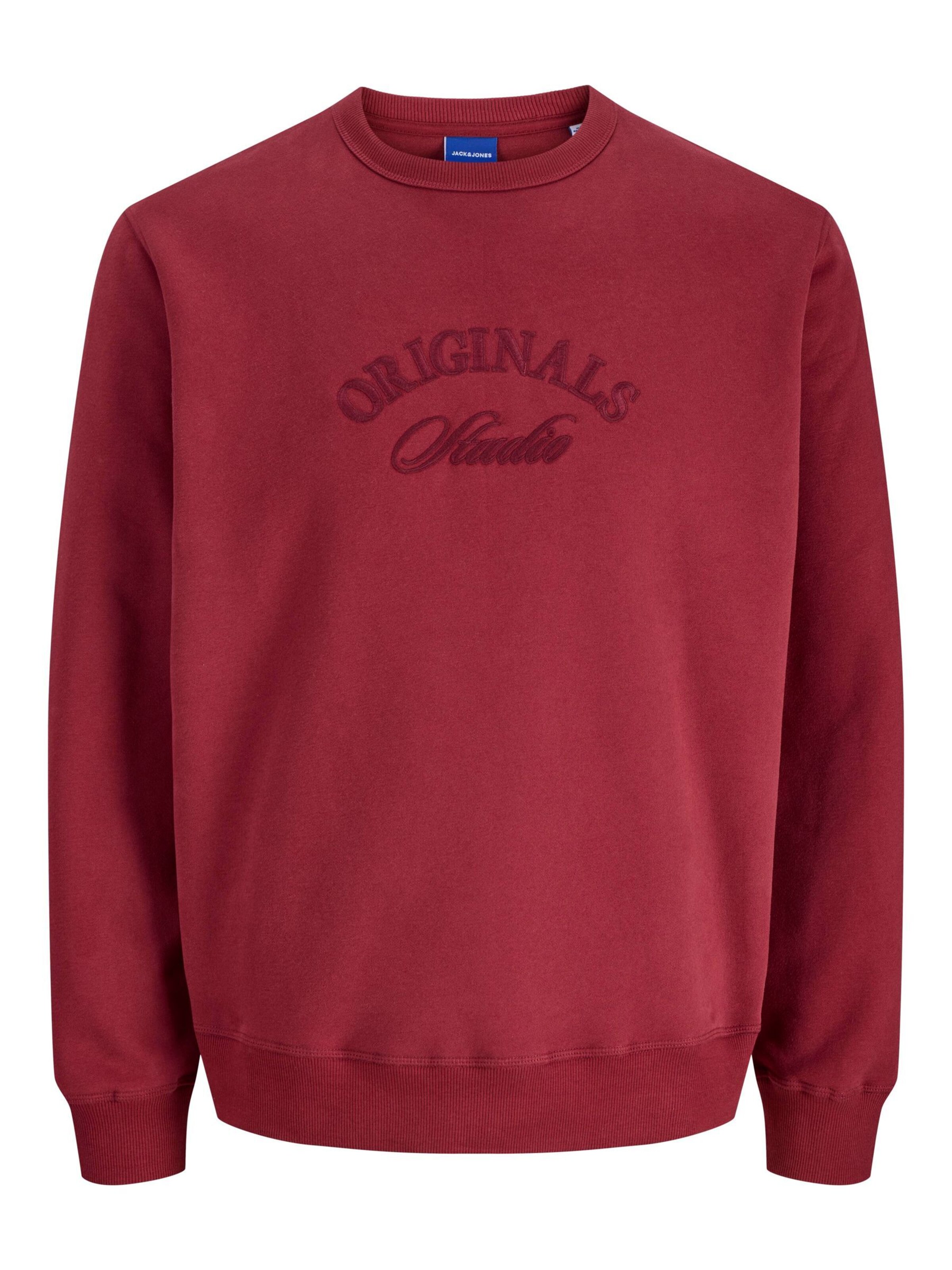 JACK & JONES Sweat-shirt en rouge, Vue avec produit