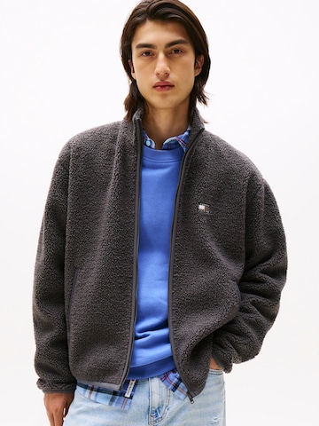 Veste en polaire Tommy Jeans en noir : devant