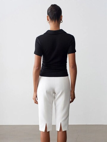 Dilvin Slim fit Trousers with creases 'Shorts' in White