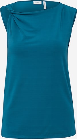 s.Oliver BLACK LABEL Top in Blauw: voorkant