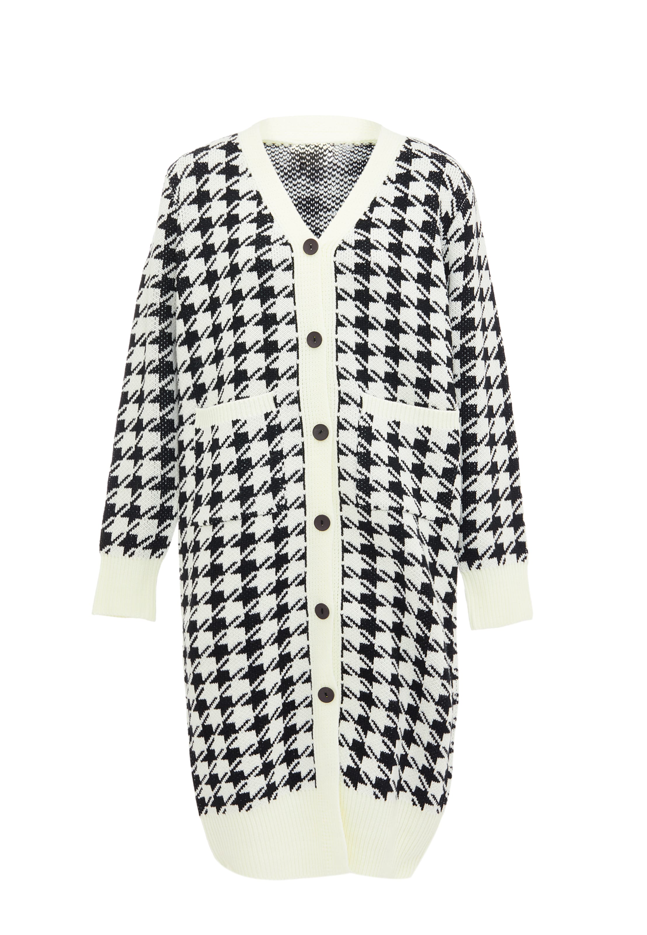 caneva Kardigán - Biela: predná strana
