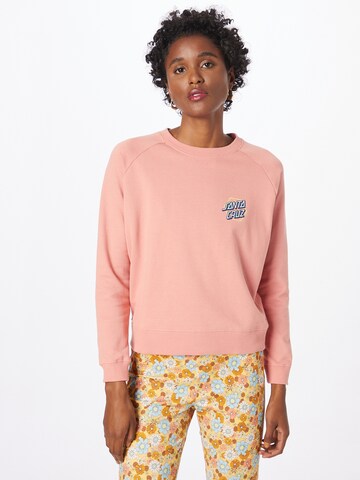 Santa CruzSweater majica - roza boja: prednji dio