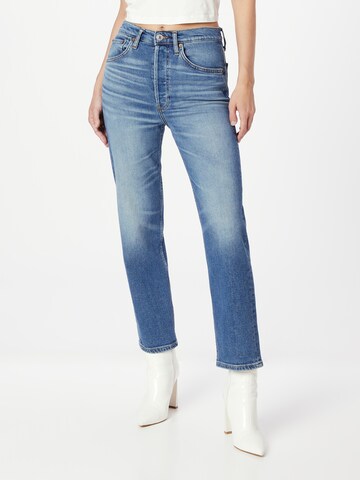 RE/DONE Slimfit Jeans 'STOVE PIPE' i blå: framsida