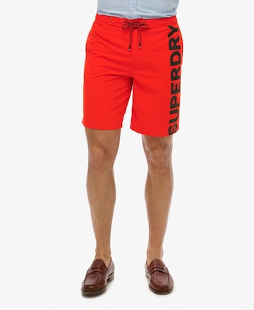 Boardshorts Superdry en rouge
