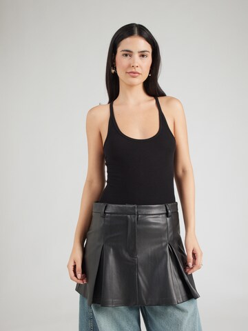 TOPSHOP Топ 'HENRI' в Черный: спереди