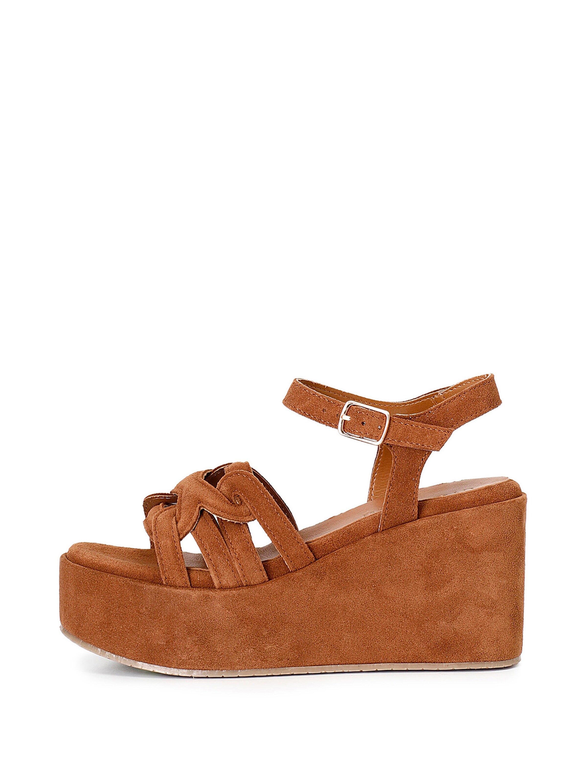 Sandalo di CAFè NOIR in marrone: frontale