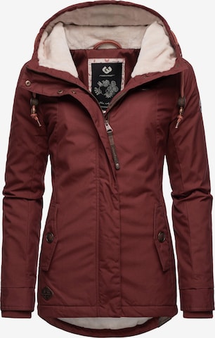 Veste d’hiver Ragwear en marron : devant