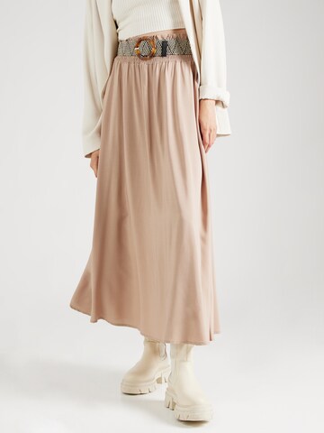 Hailys Rok 'Si44na' in Beige: voorkant