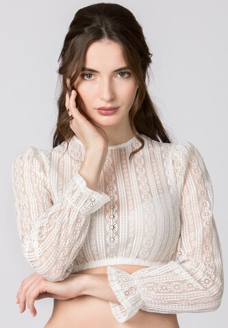 STOCKERPOINT Trachtenbluse 'Kalinka' in Beige: Vorderseite