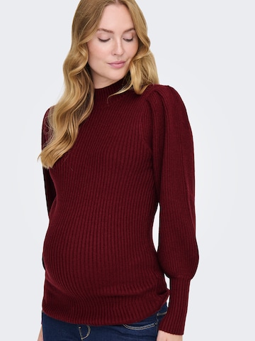 Only Maternity Pulover 'OLMKatia' | rdeča barva