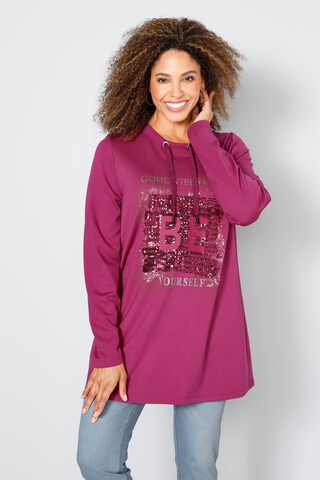 MIAMODA Sweatshirt in Roze: voorkant