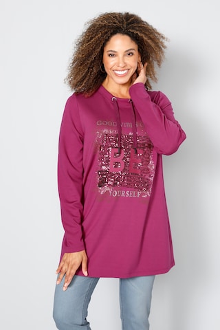 Sweat-shirt MIAMODA en rose : devant