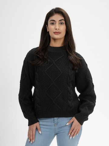 Pull-over MELA en noir : devant