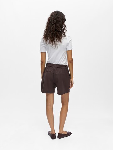 OBJECT Regular Shorts 'OBJLisa' in Braun